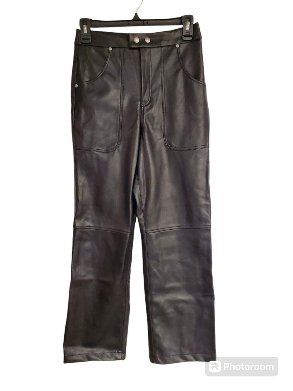 Women's BlankNYC "The Baxter" Black Faux Leather Pleather Pants | Size 26 - Picture 1 of 11